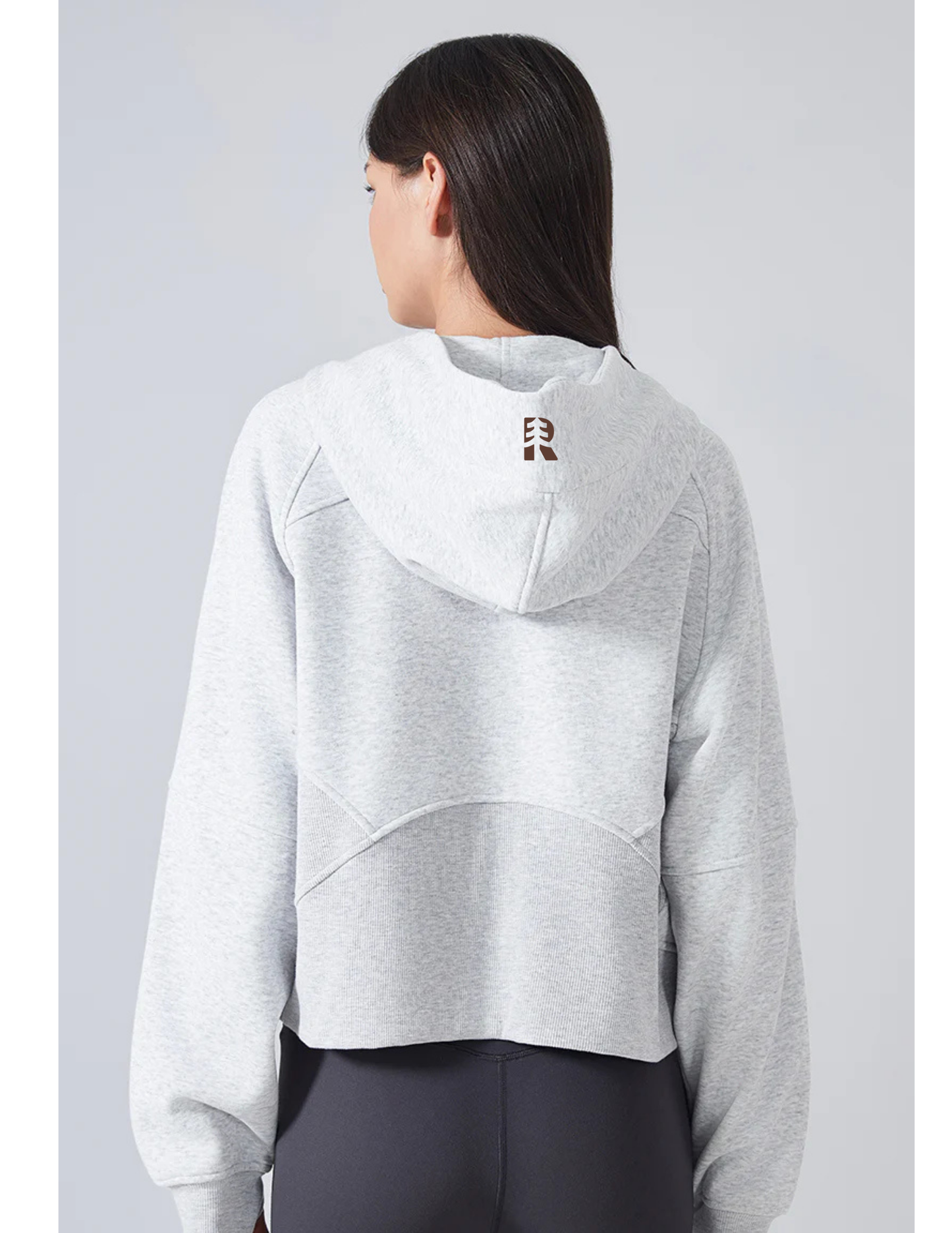 Rise Crop Sweater - Half Zip Hoody
