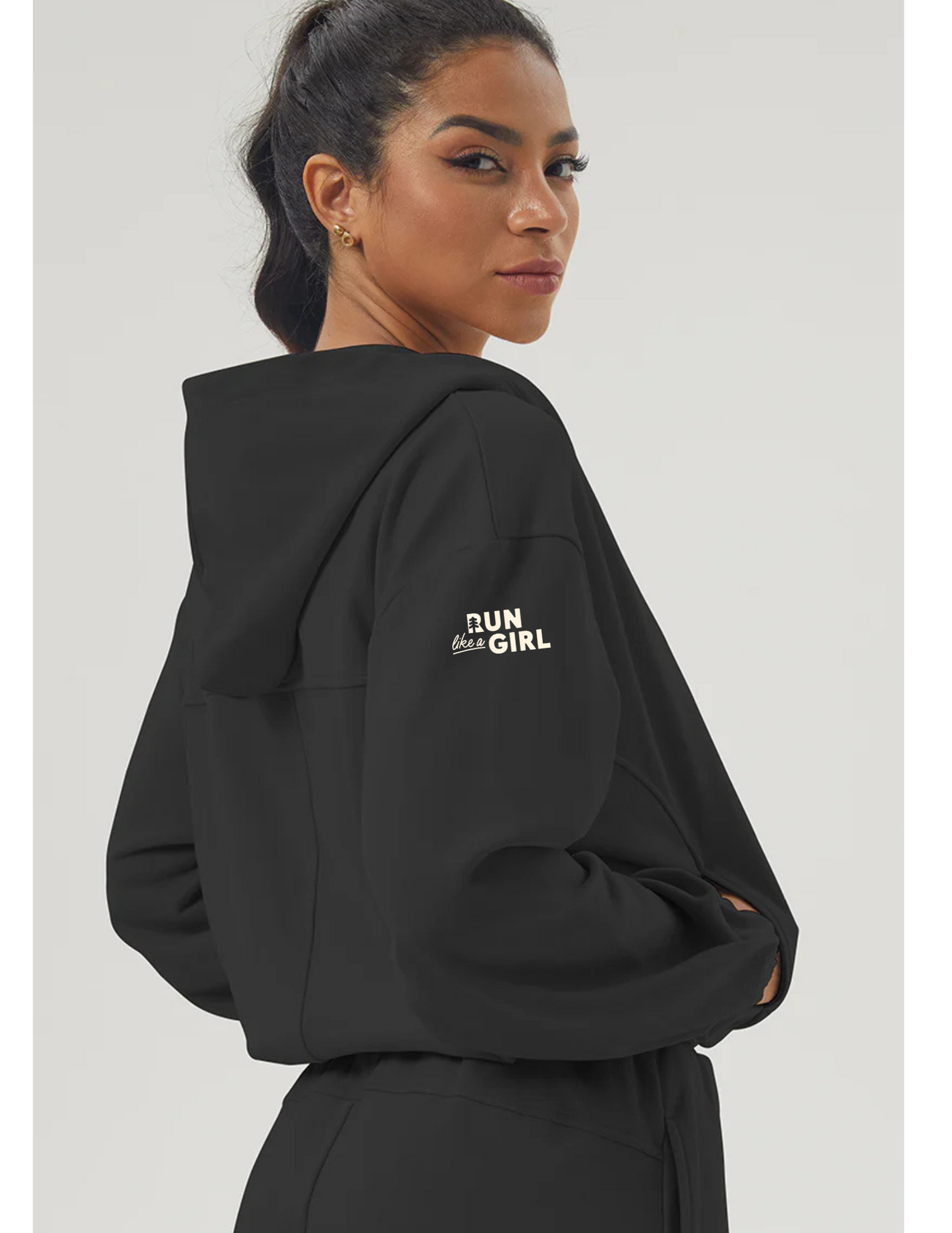 Crush Crop Sweater - Full Zip Hoody