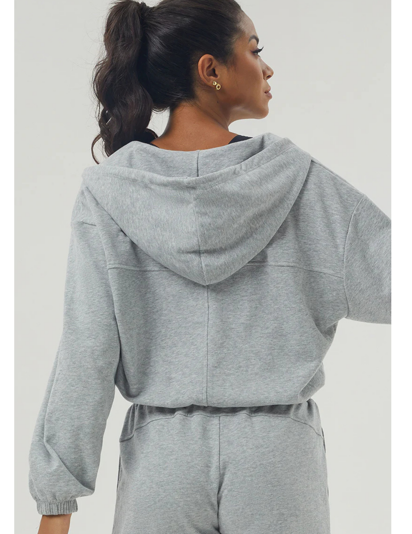 Crush Crop Sweater - Full Zip Hoody
