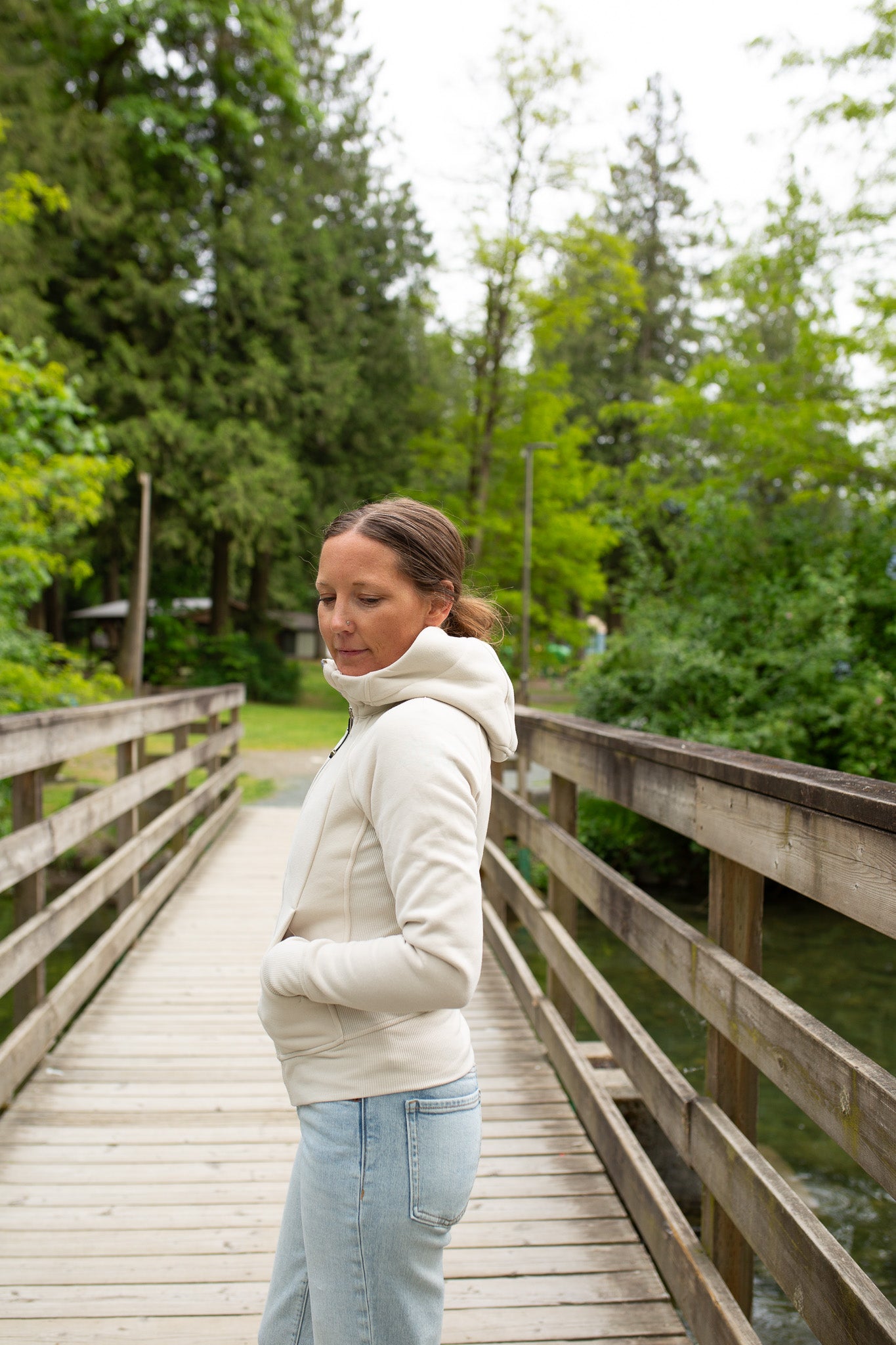 Let It Flow Sweater 3.0 - Full Zip Hoody Logo Arm