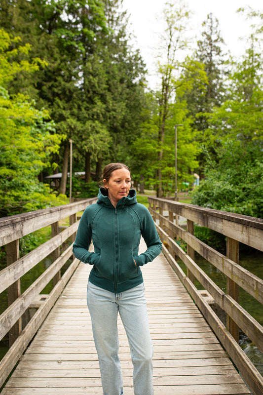 Let It Flow Sweater 3.0 - Full Zip Hoody Logo Arm