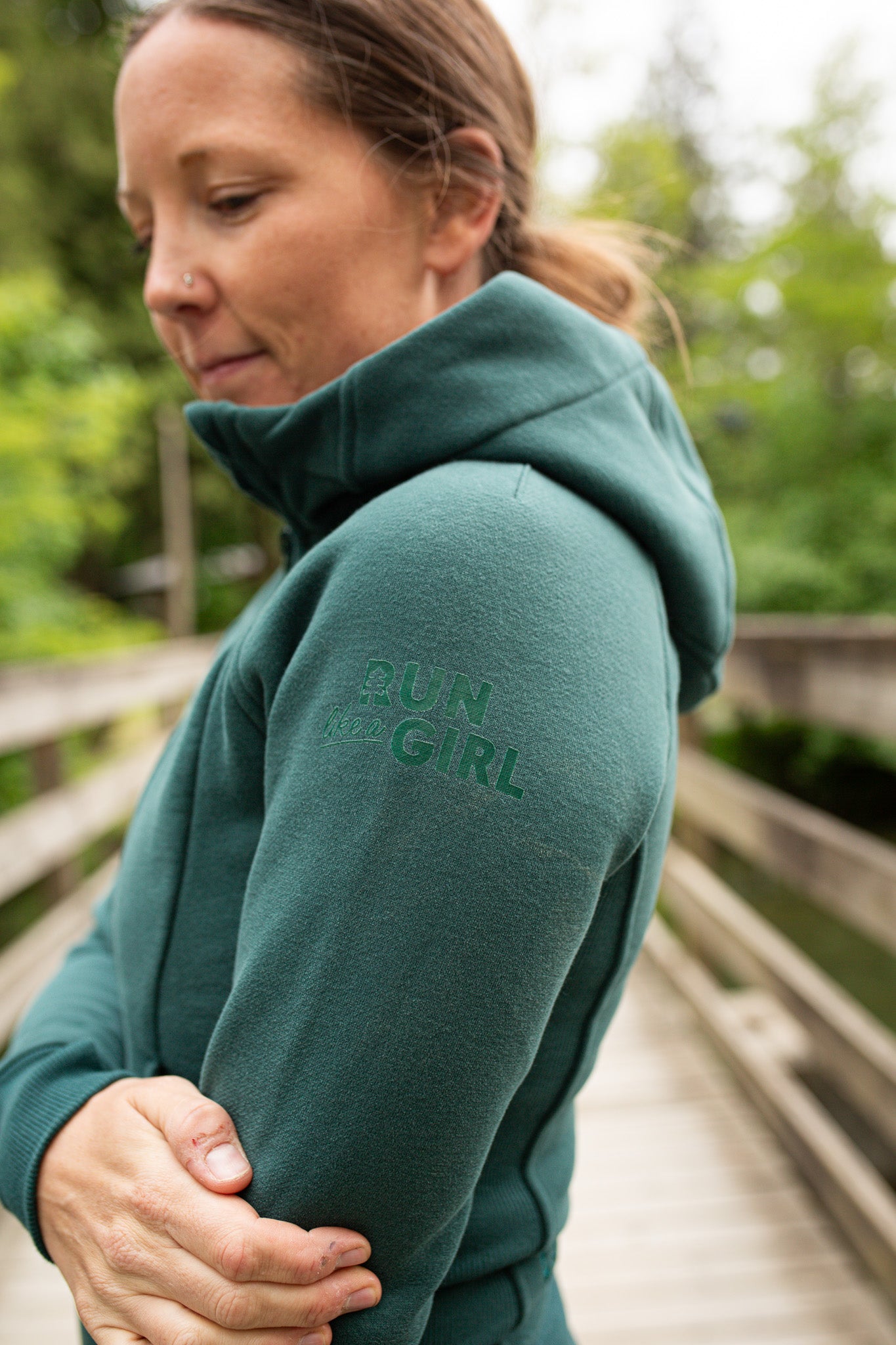 Let It Flow Sweater 3.0 - Full Zip Hoody Logo Arm