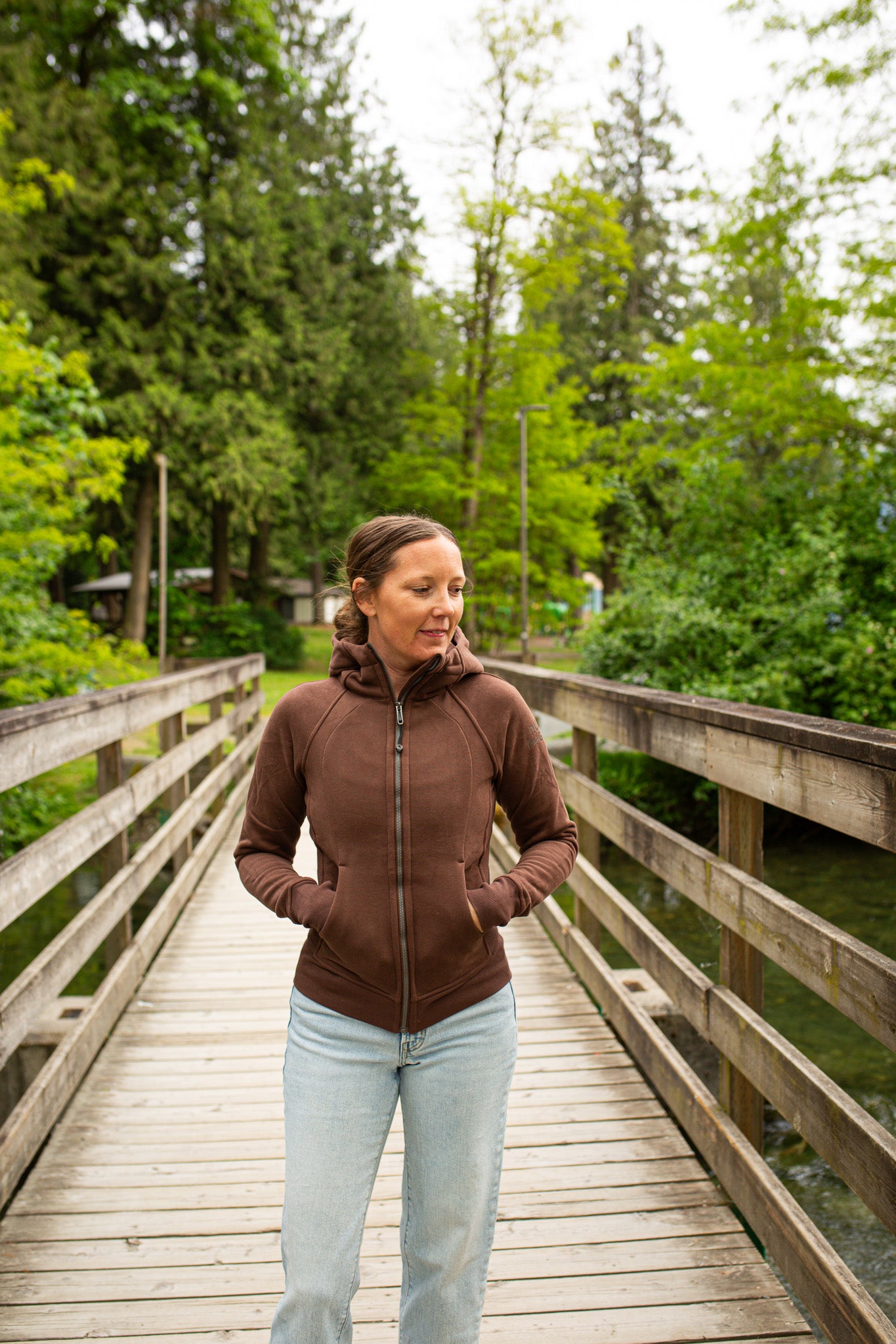Let It Flow Sweater 3.0 - Full Zip Hoody Logo Arm