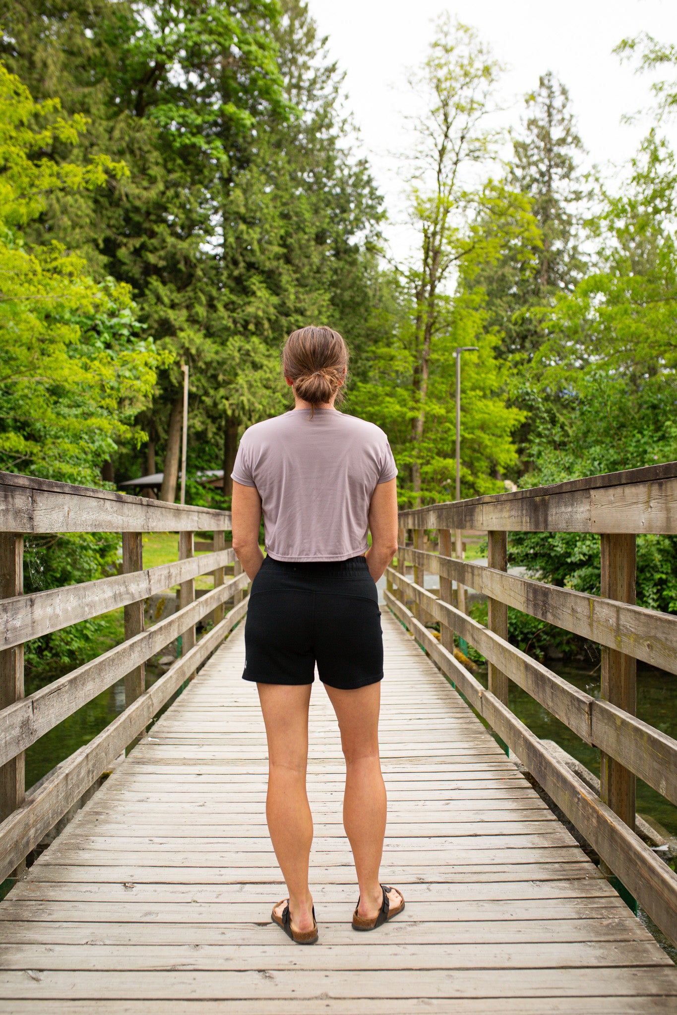 On The Move Casual Short - Trees Logo
