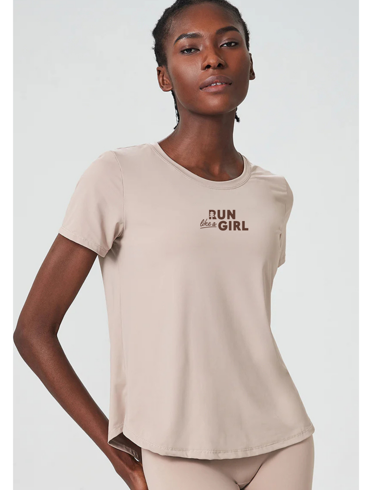 Run With Her T-Shirt - Logo Front