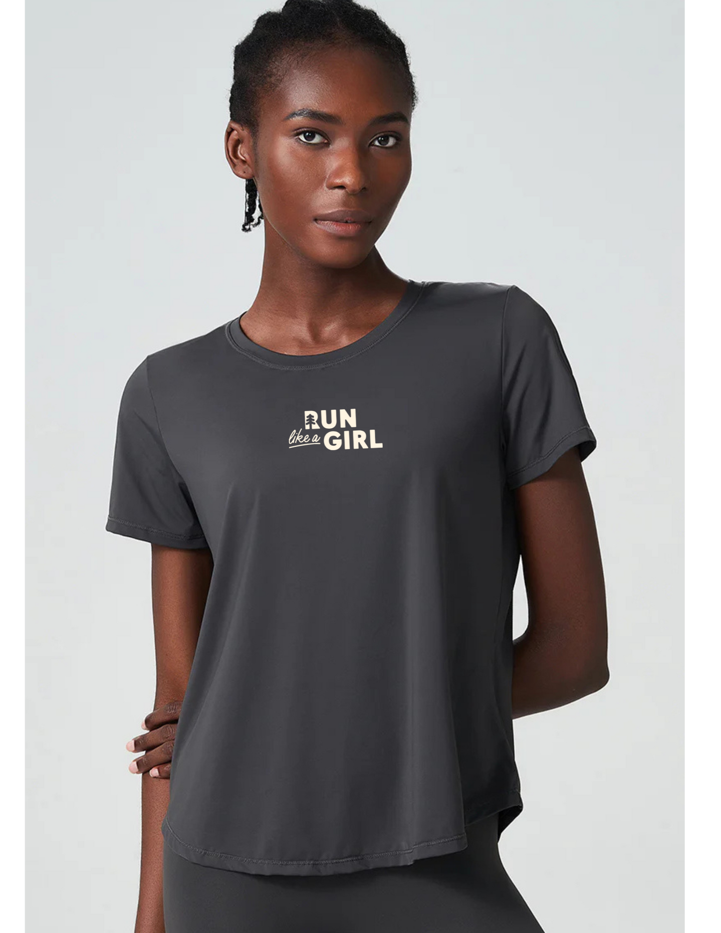 Run With Her T-Shirt - Logo Front