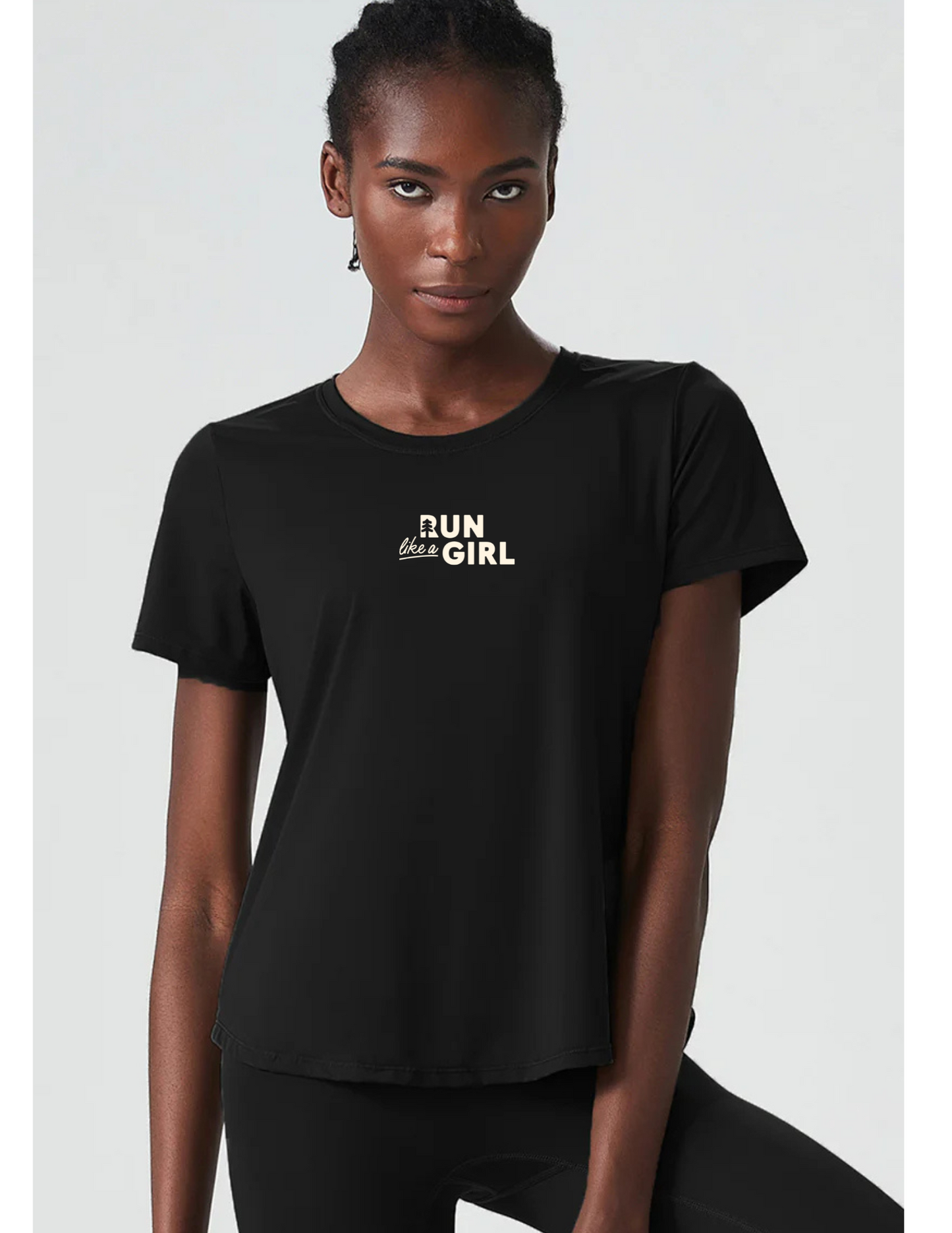 Run With Her T-Shirt - Logo Front