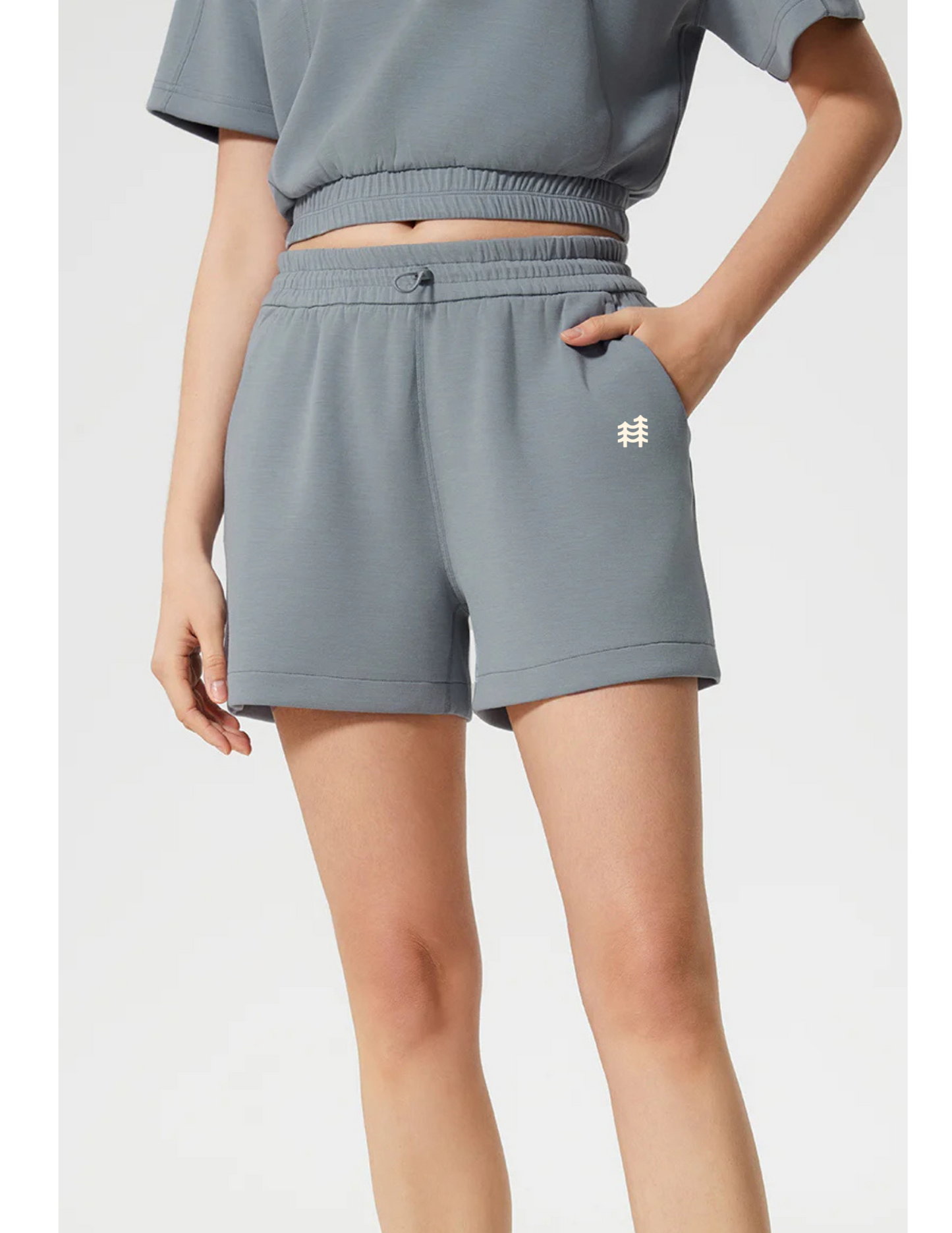 On The Move Casual Short - Trees Logo