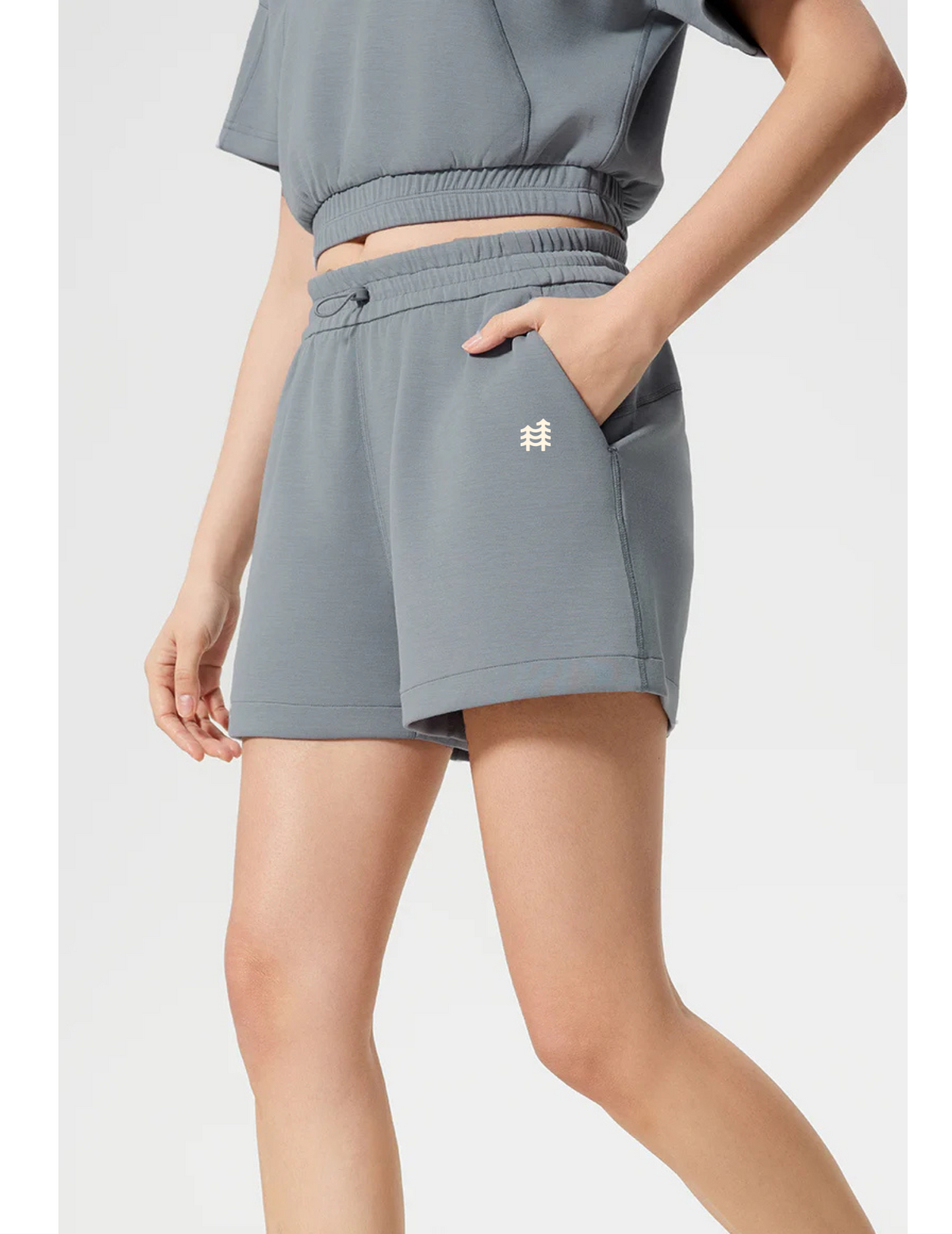 On The Move Casual Short - Trees Logo