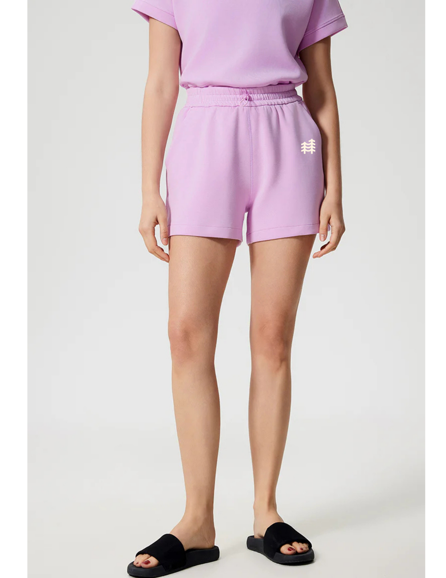 On The Move Casual Short - Trees Logo
