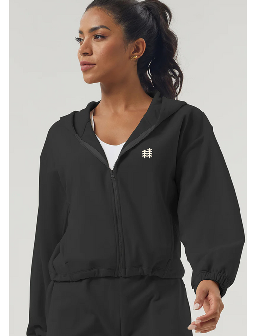 Crush Crop Sweater - Full Zip Hoody
