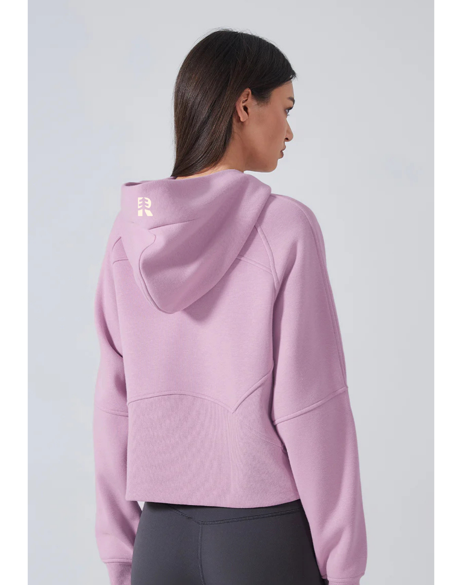 Rise Crop Sweater - Full Zip Hoody