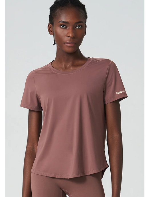 Run With Her T-Shirt - Logo Arm