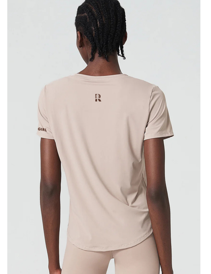 Run With Her T-Shirt - Logo Arm