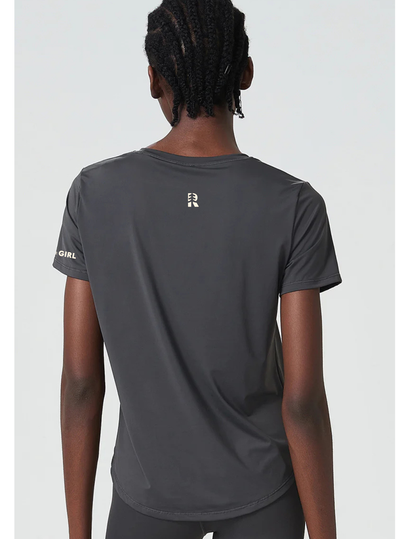 Run With Her T-Shirt - Logo Arm
