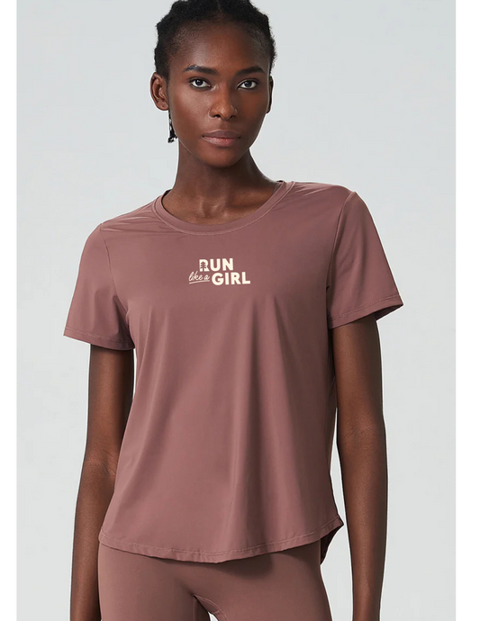 Run With Her T-Shirt - Logo Front