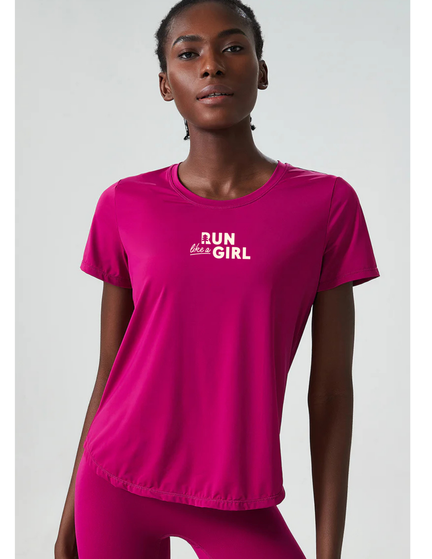 Run With Her T-Shirt - Logo Front