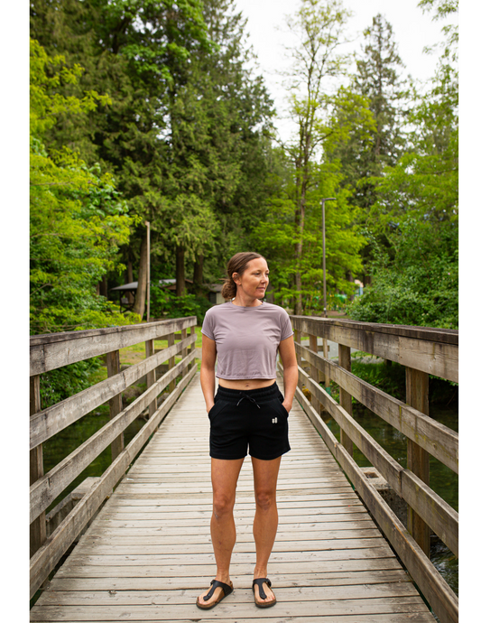 On The Move Casual Short - Trees Logo