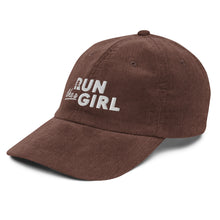 Load image into Gallery viewer, Vintage Run Like A Girl Corduroy Cap