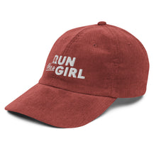 Load image into Gallery viewer, Vintage Run Like A Girl Corduroy Cap