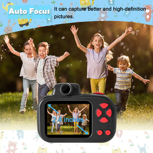 CIMELR Kids Camera, Digital Camera for Kids 4-12 Year Old Boys/Girls, 2.4 inch IPS Screen Toddler Camera, Christmas Birthday Gifts for Kids, Video Camcorder with Fill Light, 32GB TF Card (Black)