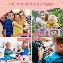 Load image into Gallery viewer, CIMELR Kids Camera Toys for 3-12 Year Old Boys/Girls, Kids Digital Camera for Toddler with Video, Christmas Birthday Festival Gifts for Kids, Selfie Camera for Kids, 32GB TF Card (Pink)