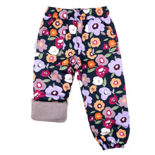 Load image into Gallery viewer, JAN &amp; JUL Water-proof Snow Rain Pants for Kids, Boys, Girls (Fleece-Lined: Winter Flowers, 1T)