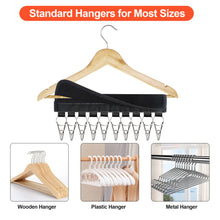 Load image into Gallery viewer, Binboov Hat Rack for Baseball Caps Hat Organizer Holder for Hanger &amp; Room Closet Display, 2Pack 10 Hat Storage Clips for Hang Ball Caps Winter Beanie &amp; Accessories, for Men, Boy Women Gift (2PC Black)